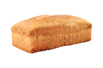 Sliced pound cake isolated on transparent background
