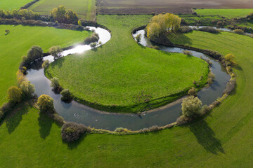 River landscape from above
