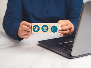 Season to pay tax and budget planning concept. Individual income tax return