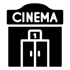 cinema glyph icon