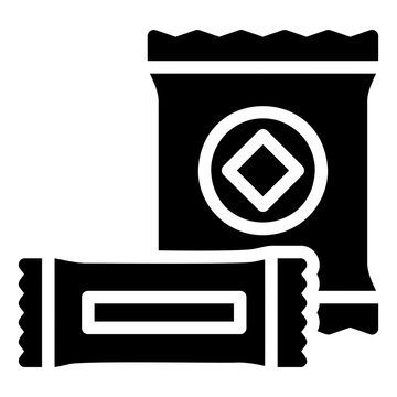 snack glyph icon