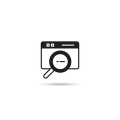 web search engine icon vector illustration