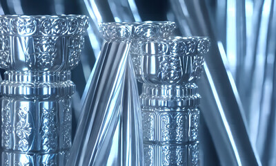 glass created with Generative AI technology