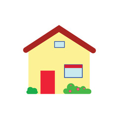 House cartoon icon vector design illustration