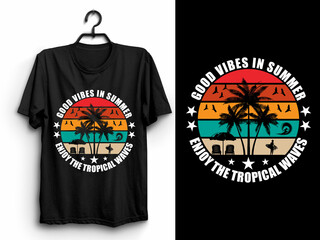 Summer Surfing T-shirt Design