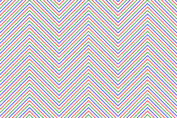 Colorful zigzag chevron lines fabric pattern on white background vector. Wall and floor ceramic tiles pattern.