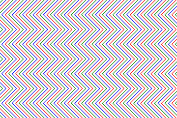 Colorful zigzag chevron lines fabric pattern on white background vector. Saw tooth or wave stripes pattern. Wall and floor ceramic tiles pattern.