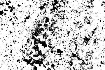 Grunge black and white scratched textured background. Abstract messy and distressed element. (vector)