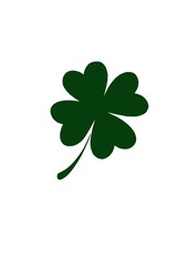 Four leaf clover for good luck. Happy St. Patrick's Day. beautiful freehand clover illustration