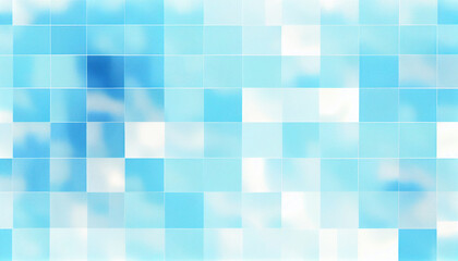 abstract blue monochrome checkered pattern- background