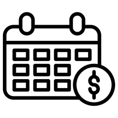 calendar money icon
