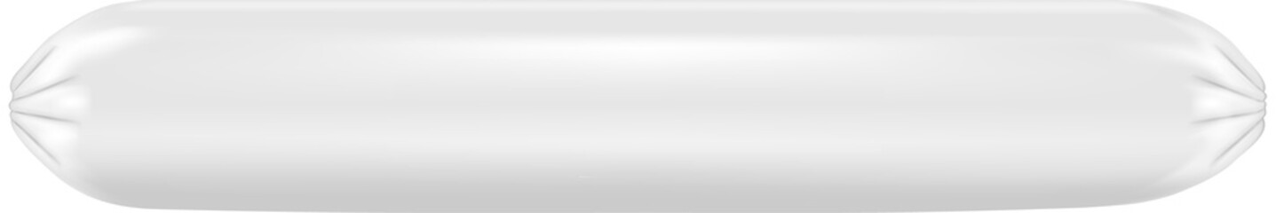 White sausage packaging. PNG image