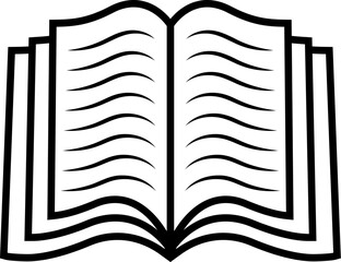 Book icon. Vector design element