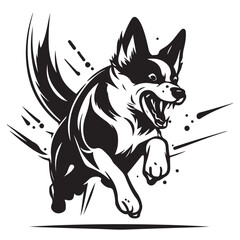 Dog logo icon illustration design vector template
