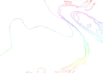 虹色のデザイン線、装飾、透過png