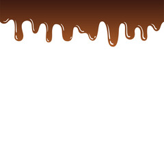 melted chocolate dripping Seamless pattern