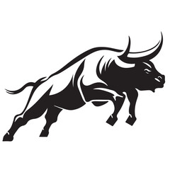 Vector bull design on white background. Wild Animals. Easy editable vector illustration.