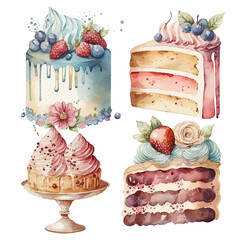 collection of cakes