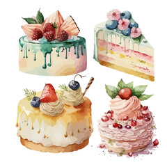 collection of cakes