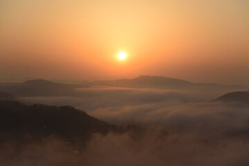 Sea of clouds in early morning