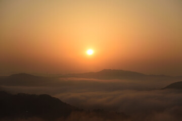 Sea of clouds in early morning