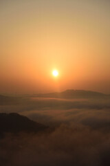 Sea of clouds in early morning