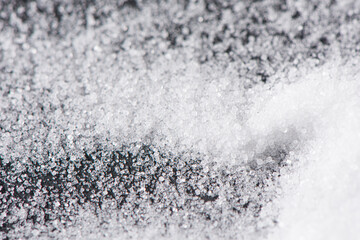 close up of salt texture background