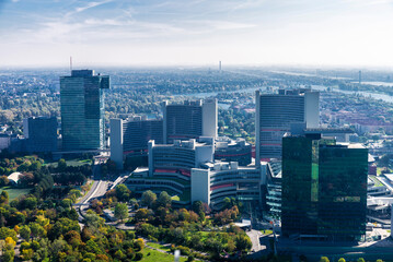 Vienna International Centre or VIC in Donau City, Vienna, Austria © jordi2r