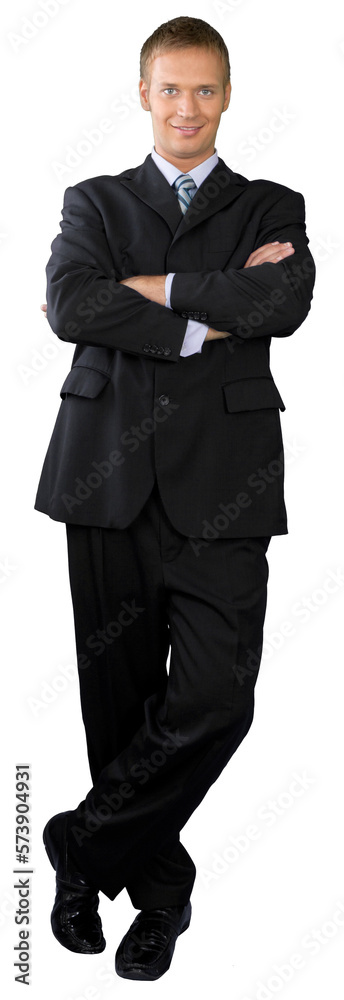 Sticker Professional looking man with his arms crossed wearing a suit