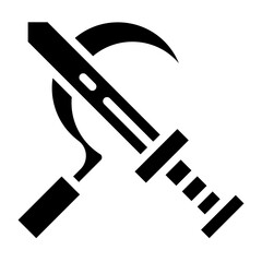 sword and sickle glyph 