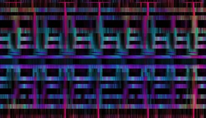  a multicolored background with lines in the middle of the image and a black background with a red and blue stripe in the middle of the image.  generative ai