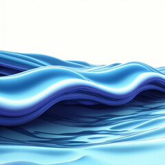 Obraz na płótnie Canvas abstract blue waves - Waves abstract background - blue abstract - Generative AI