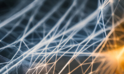 neurons and light bokeh created with Generative AI technology