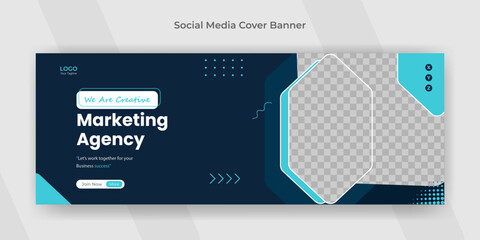 Creative business Corporate Digital marketing agency webinar social media post facebook cover web banner template