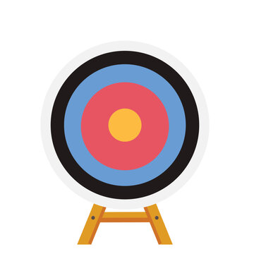 Target flat icon vector illustration. Target icon image. Target icon sign