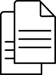clipboard with document minimal icon illustration