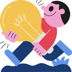 Idea illustration for website, application, printing, document, poster design, etc.