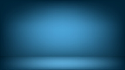 Dark blue studio background with spot lighting