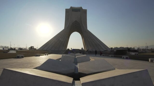 The Azadi Tower is a symbol of freedom in Iran.