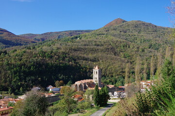 village de Montagne de Prats de Mollo dans le Vallespir dans les Pyr&eacute;n&eacute;es Orientales en France