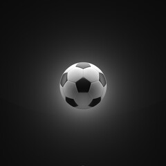 Fototapeta na wymiar Simple soccer ball