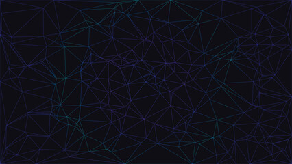 Black and blue background. Abstract business triangle texture. Low poly geometric, dark, masculine illustration.