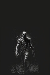 Fototapeta premium A corpse monster design, Generative AI