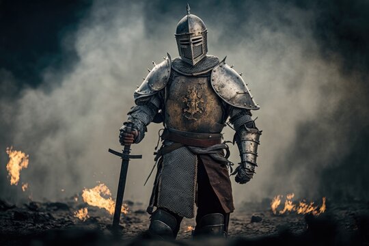 A Glimpse into the History of Europe's Medieval Knight Generative AI	