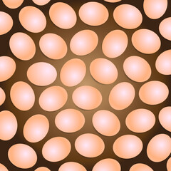 Easter eggs laying pattern background