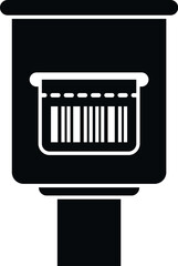 Parking ticket icon simple vector. Car garage. Gate zone
