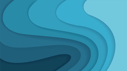 A dynamic vector design, featuring a burst of abstract geometric shapes fading in blue colors.