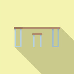 Design furniture icon flat vector. Lounge room. Home luxury