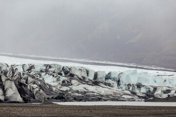 snow covered glacier in Iceland