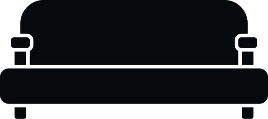 Lounge sofa icon simple vector. Room furniture. Interior home